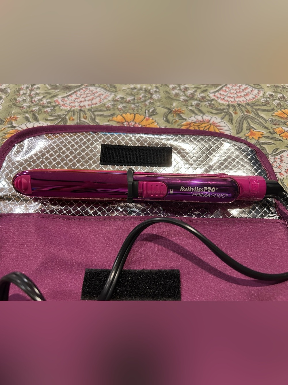 NWOT BaByliss PRO Prima2000 Metallic Magenta with Heat-Resistant Styling Case